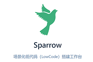 Scene Low code (LowCode) build workbench – Sparrow