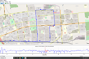GPS bike speedometer with support for offline maps and track recording