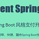 SpringBoot style Alipay, wechat Pay development kit