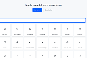 Feather A simple and beautiful set of open source ICONS