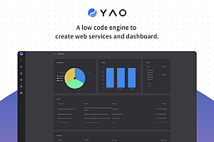 A low-code engine for creating Web services and dashboards