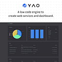 A low-code engine for creating Web services and dashboards