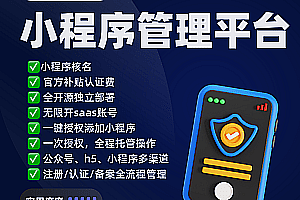 An integrated SAAS account registration, authentication, and filing system for mini program management platform is essential for accumulating authentication quotas