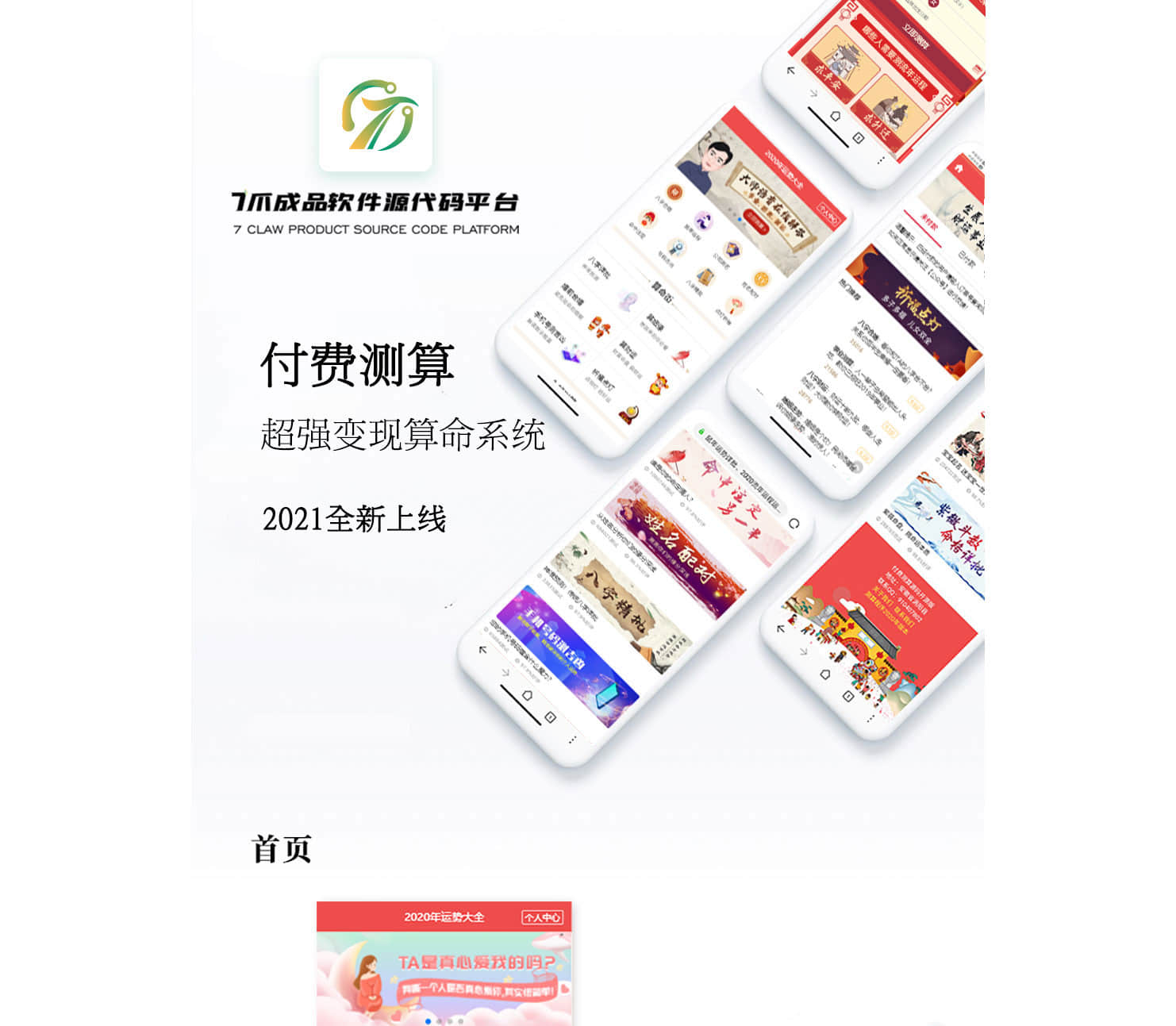 Real online fortune-telling system, eight figure calculation numerology consulting source code插图