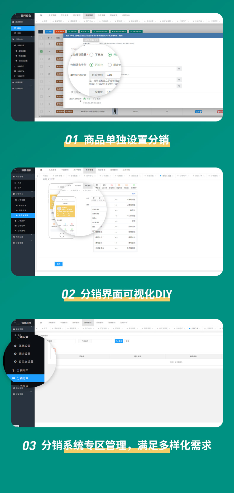 Zhizhuang three-level distribution of new retail e-commerce small program插图6