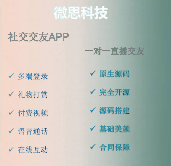 Imitation friends sugar one-to-one, one-to-two voice video text social APP source code to build a native double-end java background插图