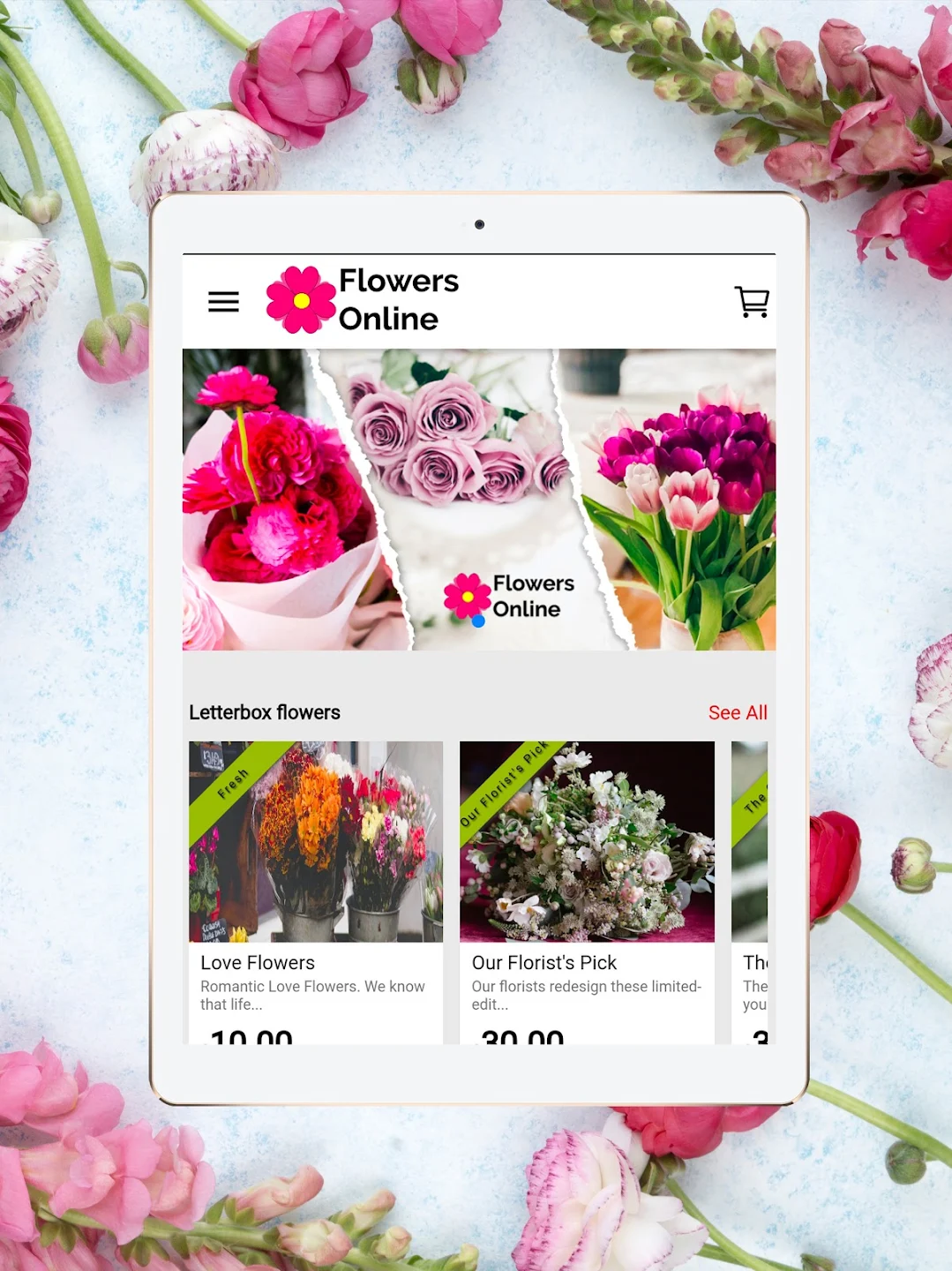 Online flower ordering platform V1 Flowers【 APP Code 】插图1
