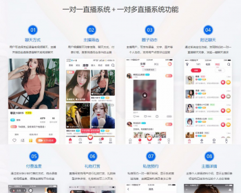 New one-to-one live friends with friends circle community 1v1 one-to-many live friends city friends app插图