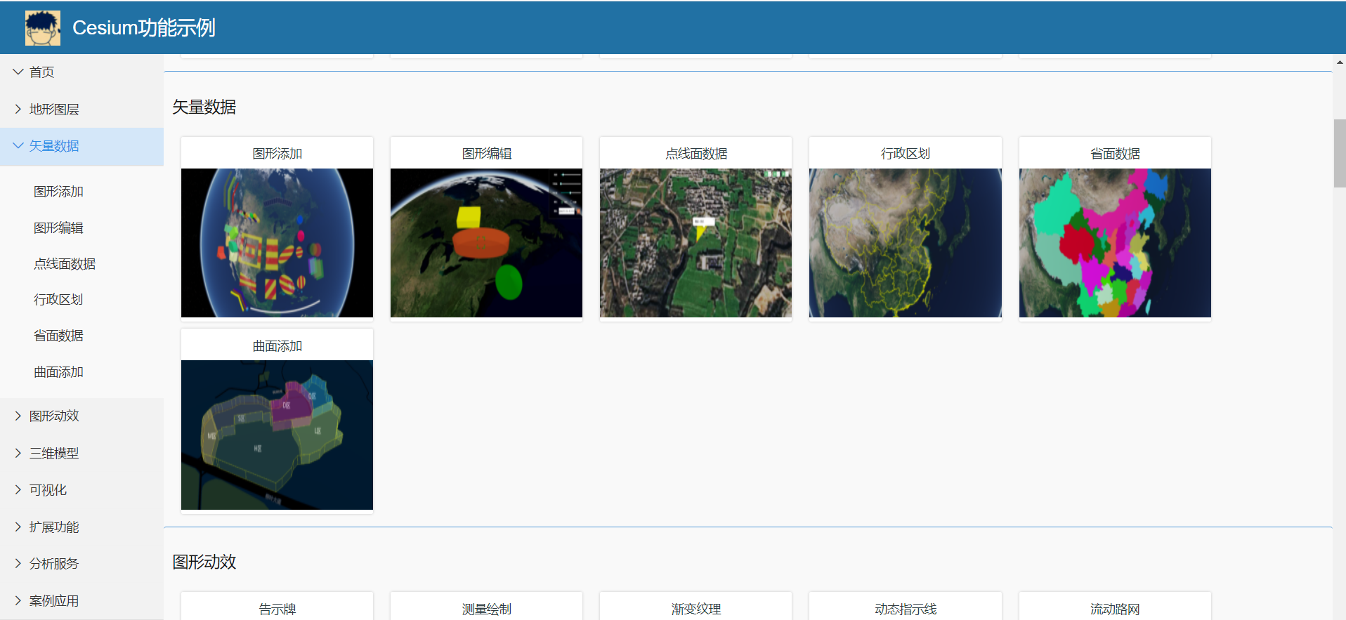 cesium sample collection, comprehensive upgrade, two – and three-dimensional gis application development, providing a variety of smart city development solutions.插图2