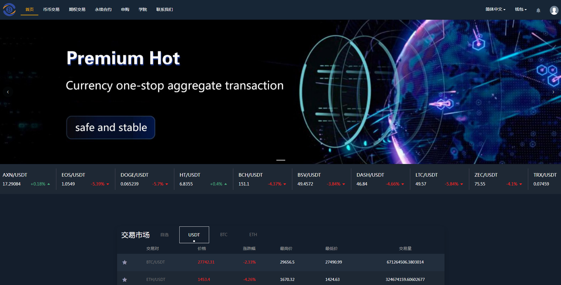 PHP exchange | exchange | Foreign exchange |BTC exchange | digital exchange | multilingual exchange | overseas version of blockchain插图4