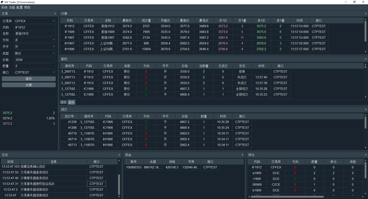 Open source quantitative trading platform development framework – vnpy插图2
