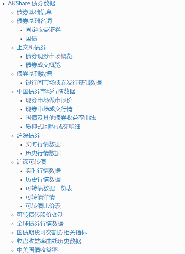 Open source financial data, industry data interface library—akshare插图3