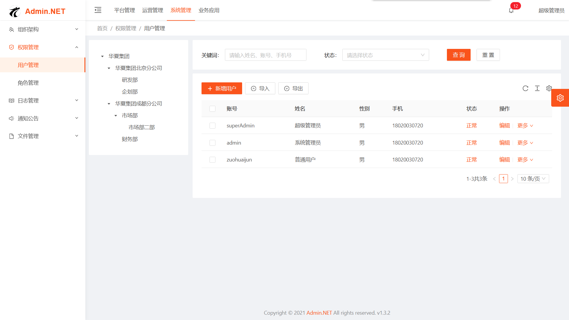 Admin.net front-end and back-end separation architecture, ready to use out of the box插图2