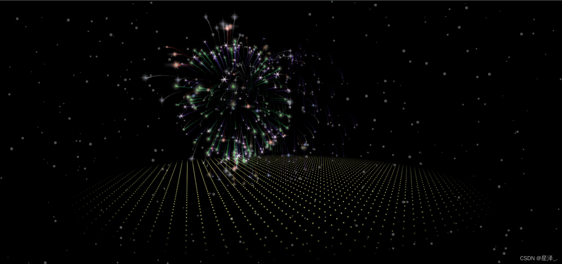 The most dazzling 3D fireworks code on New Year’s Eve (HTML+sound effects)插图2
