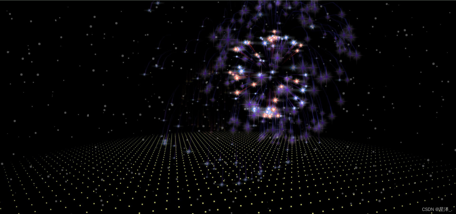 The most dazzling 3D fireworks code on New Year’s Eve (HTML+sound effects)插图3