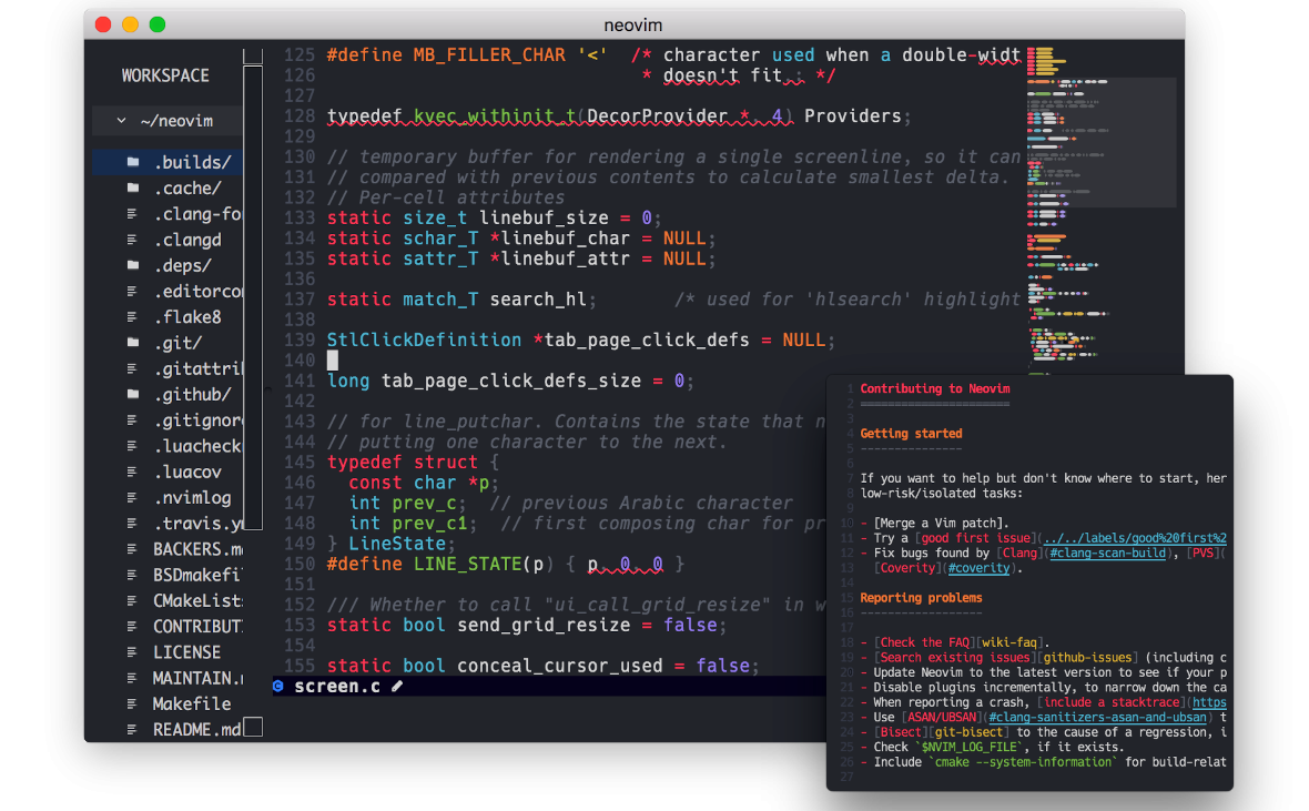 Neovim is a project aimed at actively refactoring Vim (itself derived from Stevie)插图5