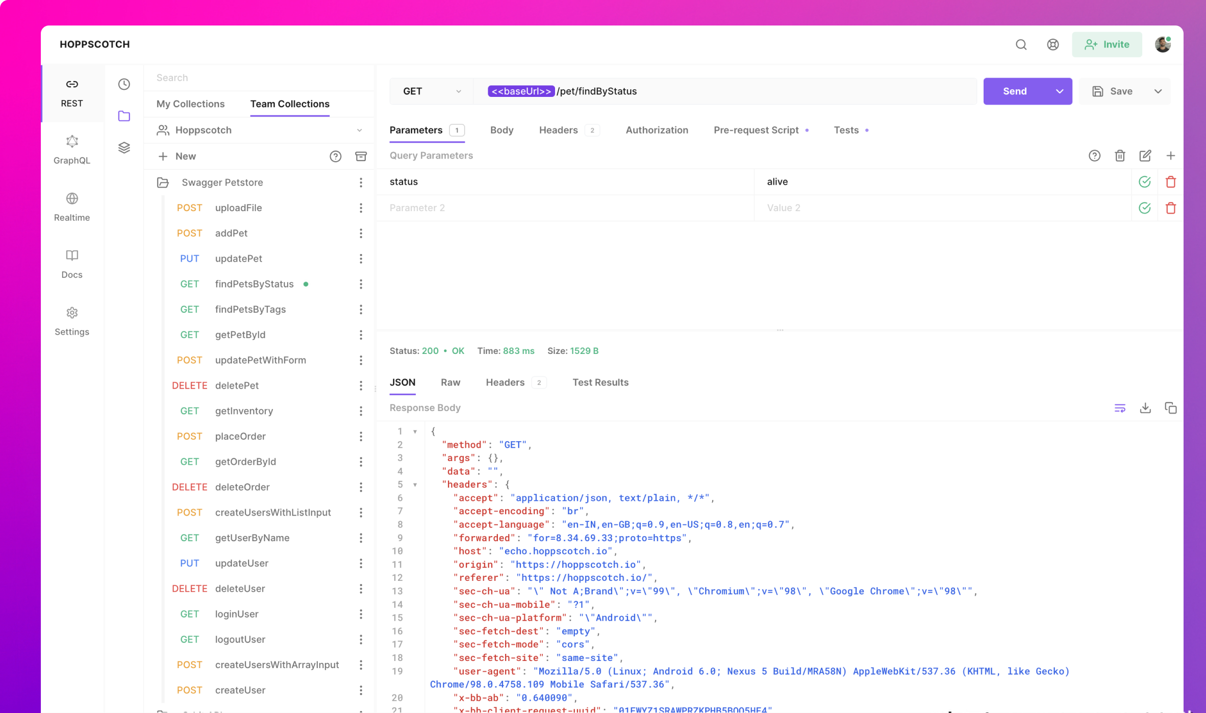 Hoppscotch – Open source API development ecosystem插图