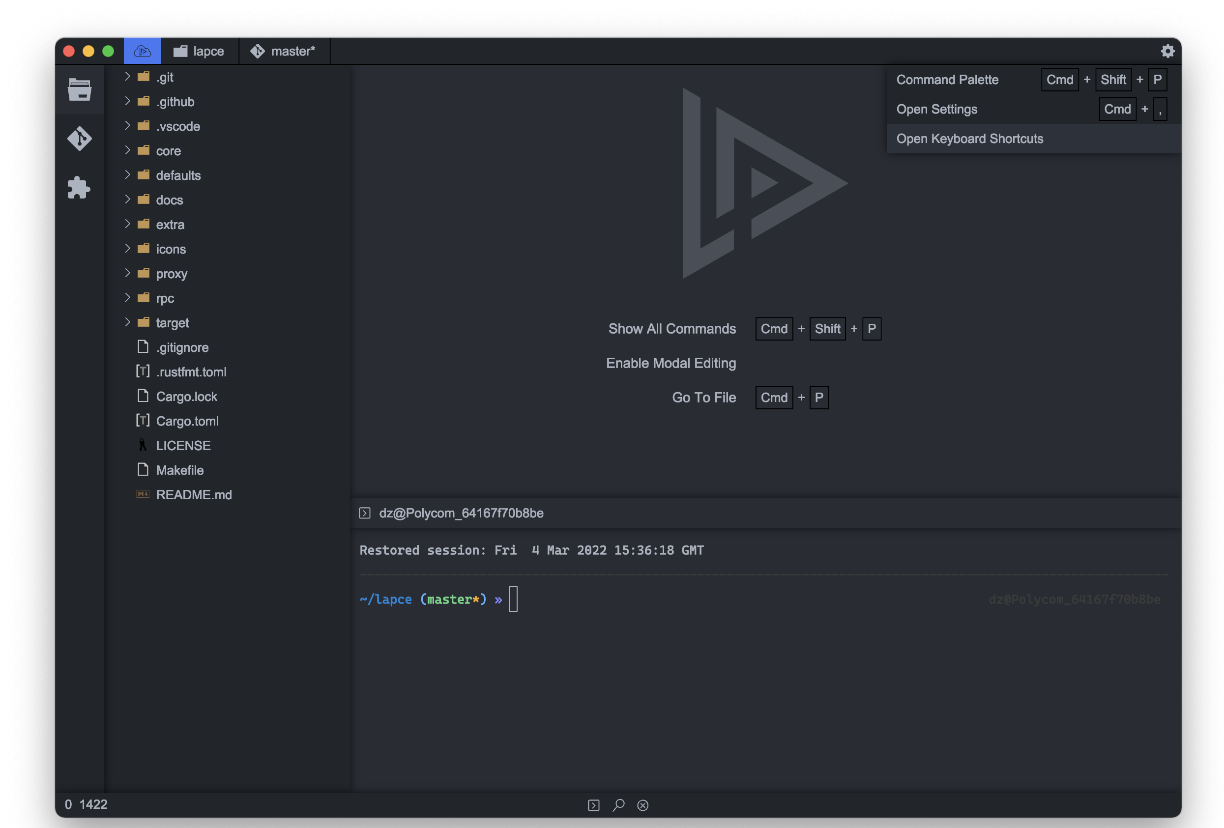 Lapce: Lightning-fast and powerful code editor插图9