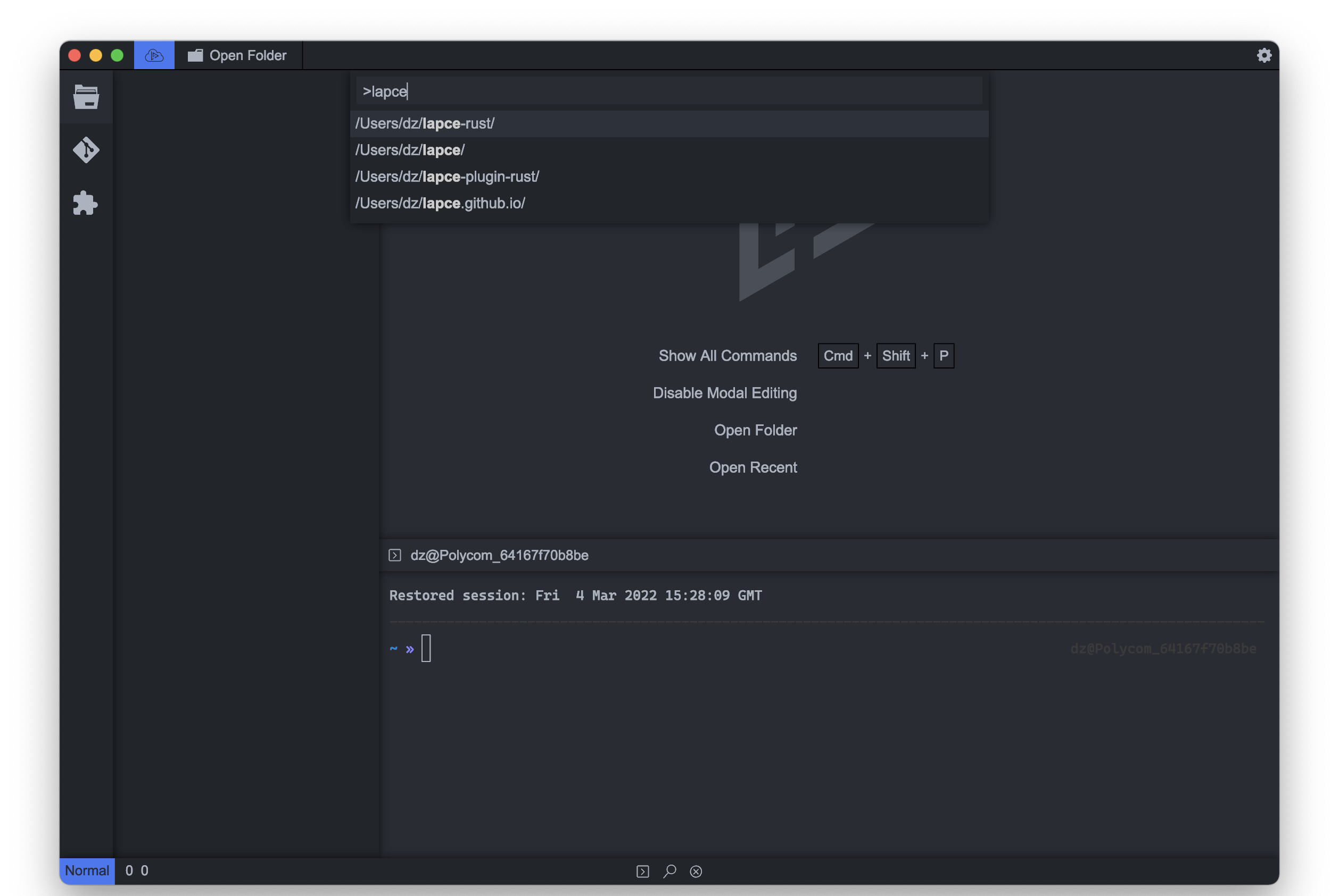Lapce: Lightning-fast and powerful code editor插图3