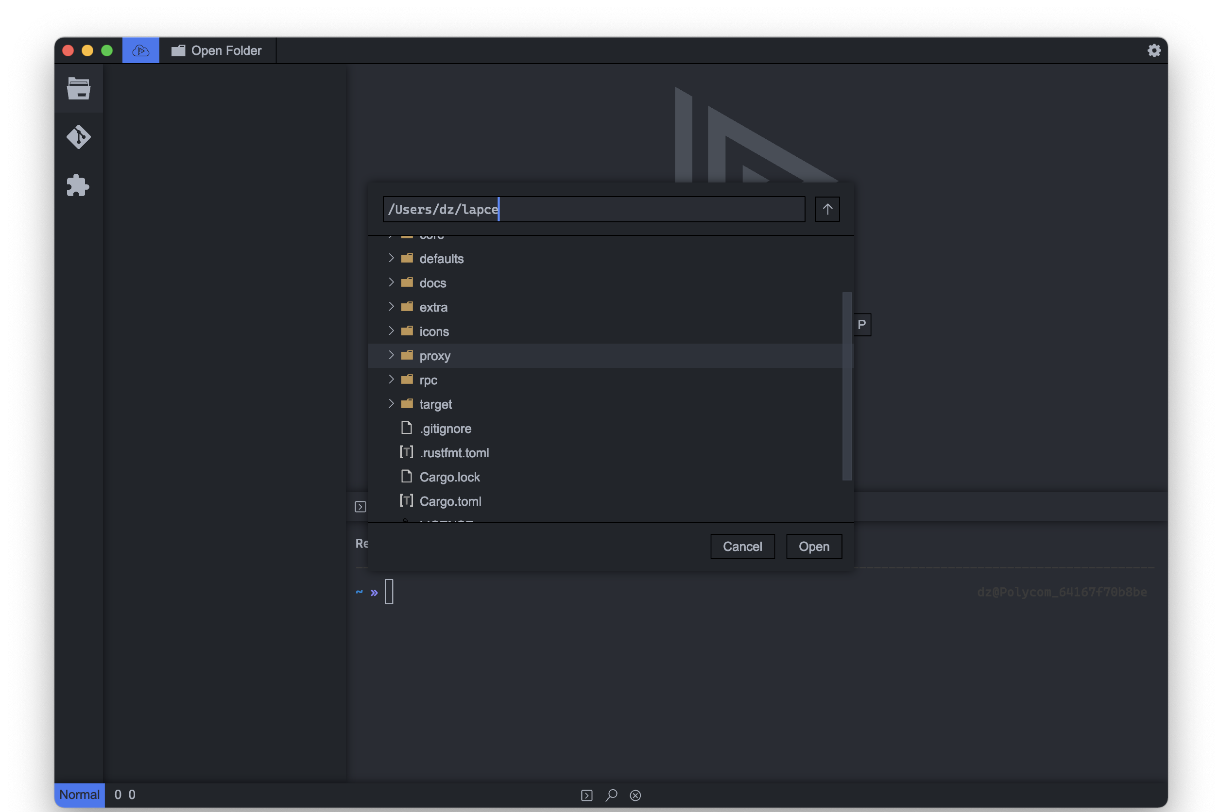Lapce: Lightning-fast and powerful code editor插图5