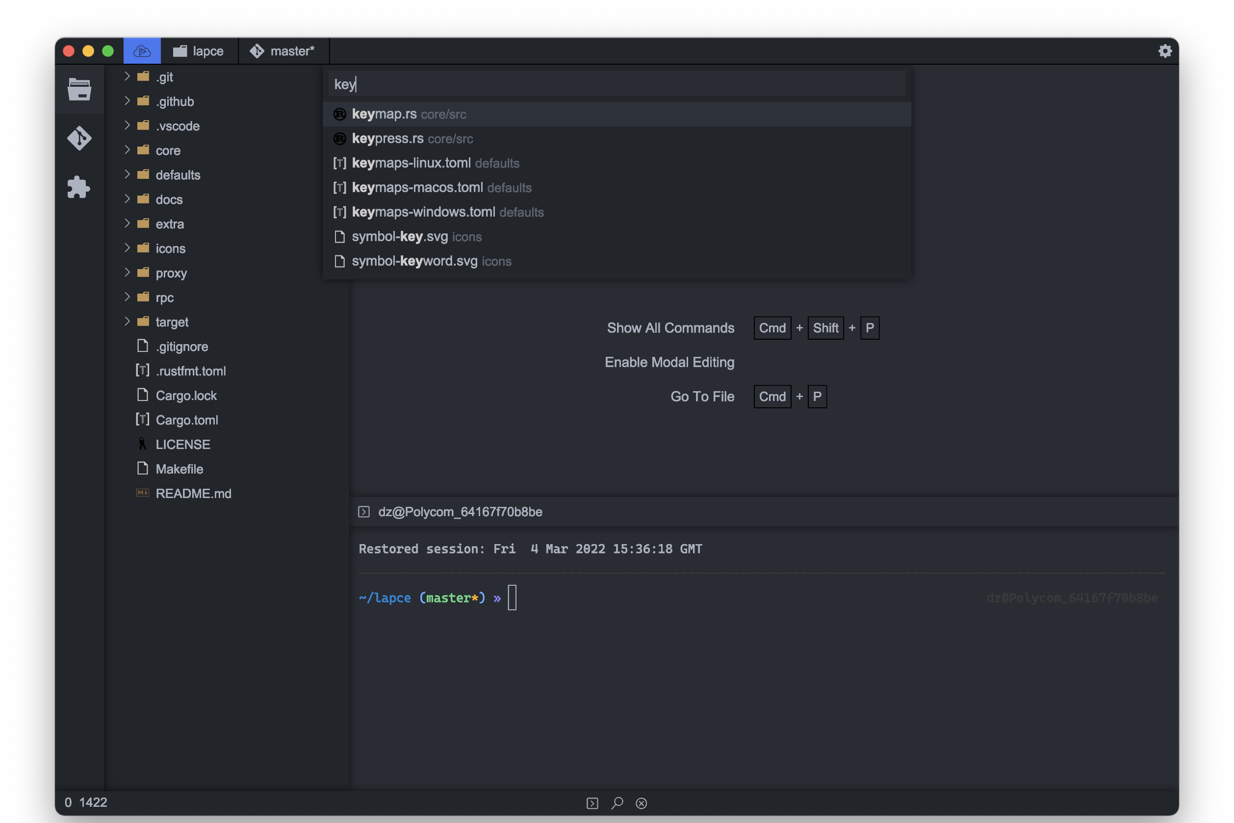 Lapce: Lightning-fast and powerful code editor插图7