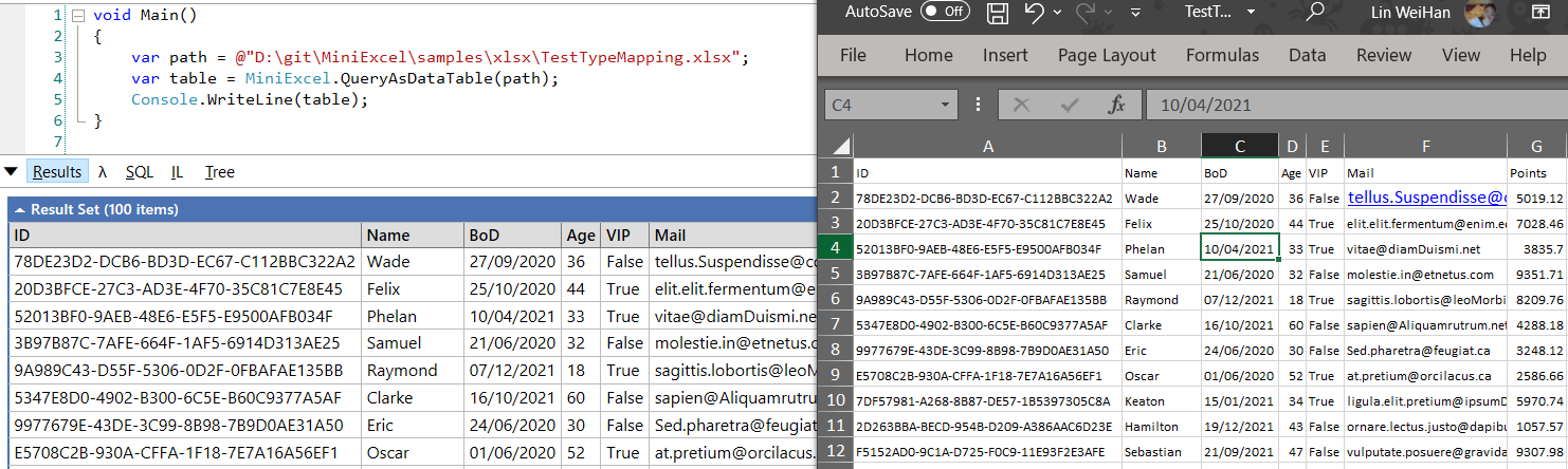 Open source.NET Fast and easy to avoid OOM’s Excel processing tools插图6