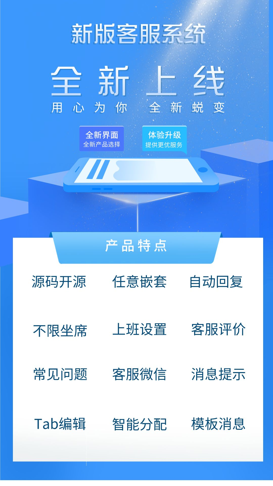 The new version of the customer service system_anti-black reinforcement/multi-merchant/web H5/official account/applet/instant messaging/adaptive online customer service system source code插图