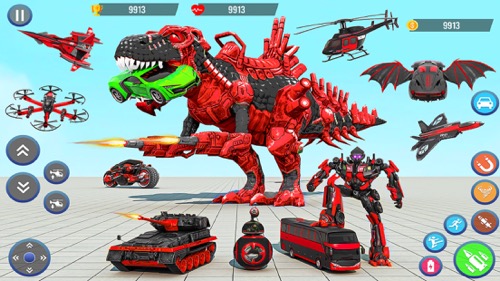 Dino Robot Car Transform 3D [Game Code]插图1