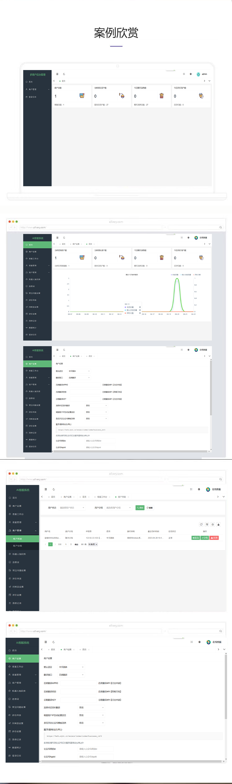 Multi-merchant online customer service systemPHP source code, multi-language emoji, image file, robot reply, forbidden word setting, can be opened twice插图