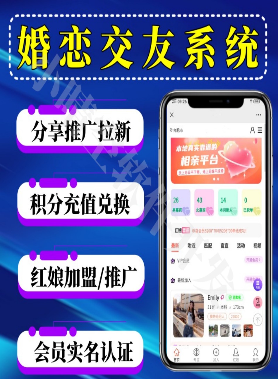 Marriage and love system, dating and blind date system, and online dating system that supports matchmakers to join插图