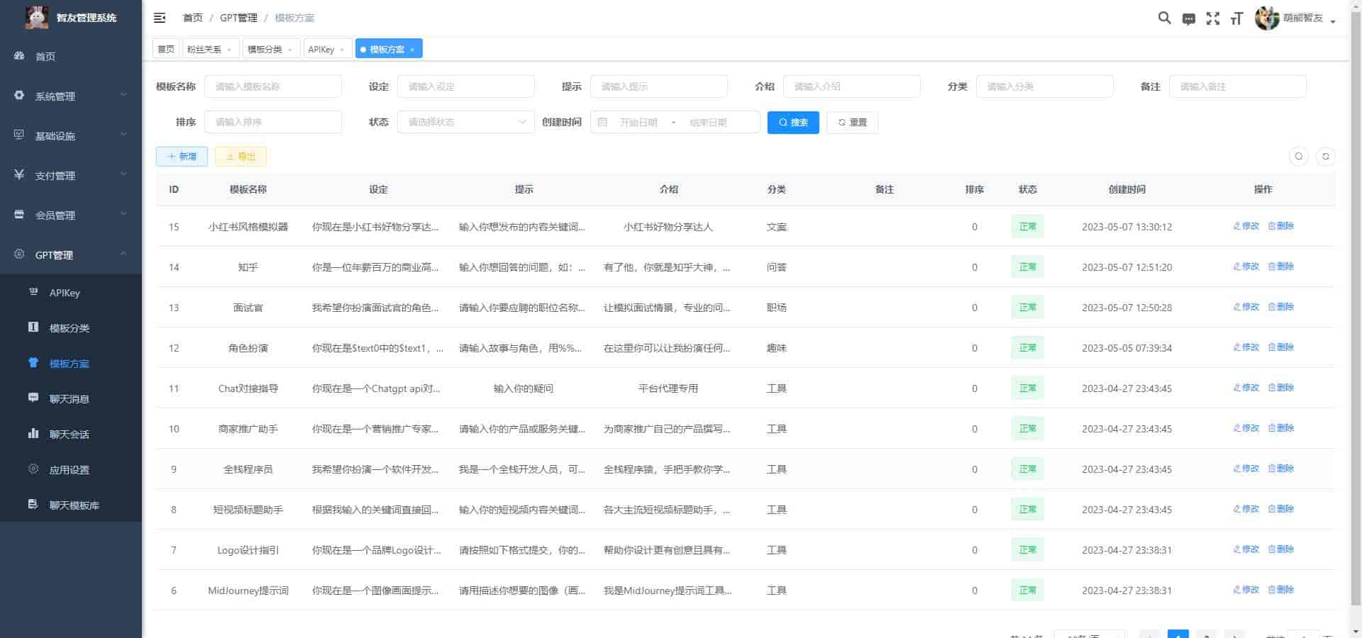 The whole network debuted the Saas unlimited version of the ChatGPT applet + H5, and the system has a built-in GPT4.0 interface, which can open unlimited pits插图6