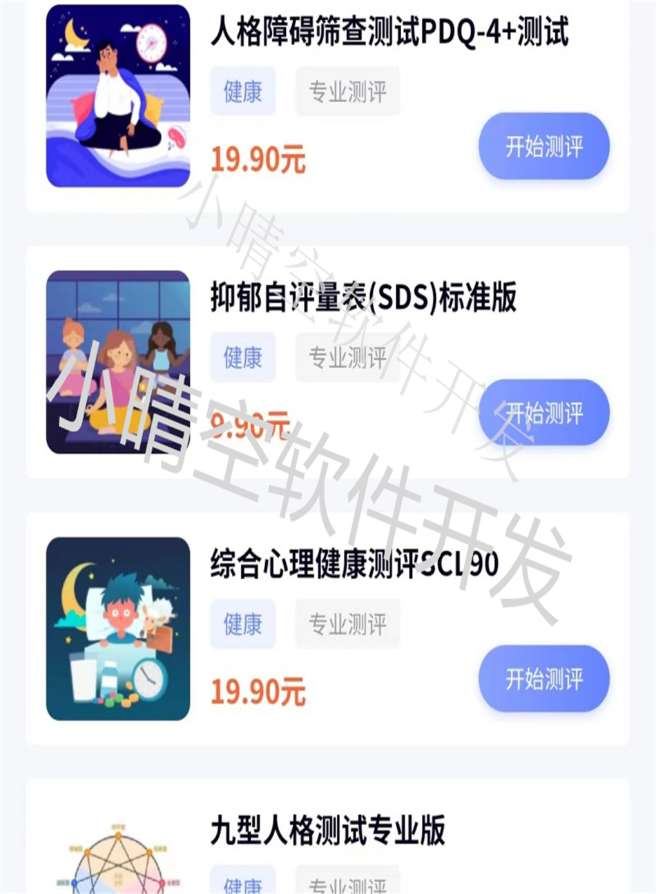 Psychometric test system personality test system personality test source code插图3