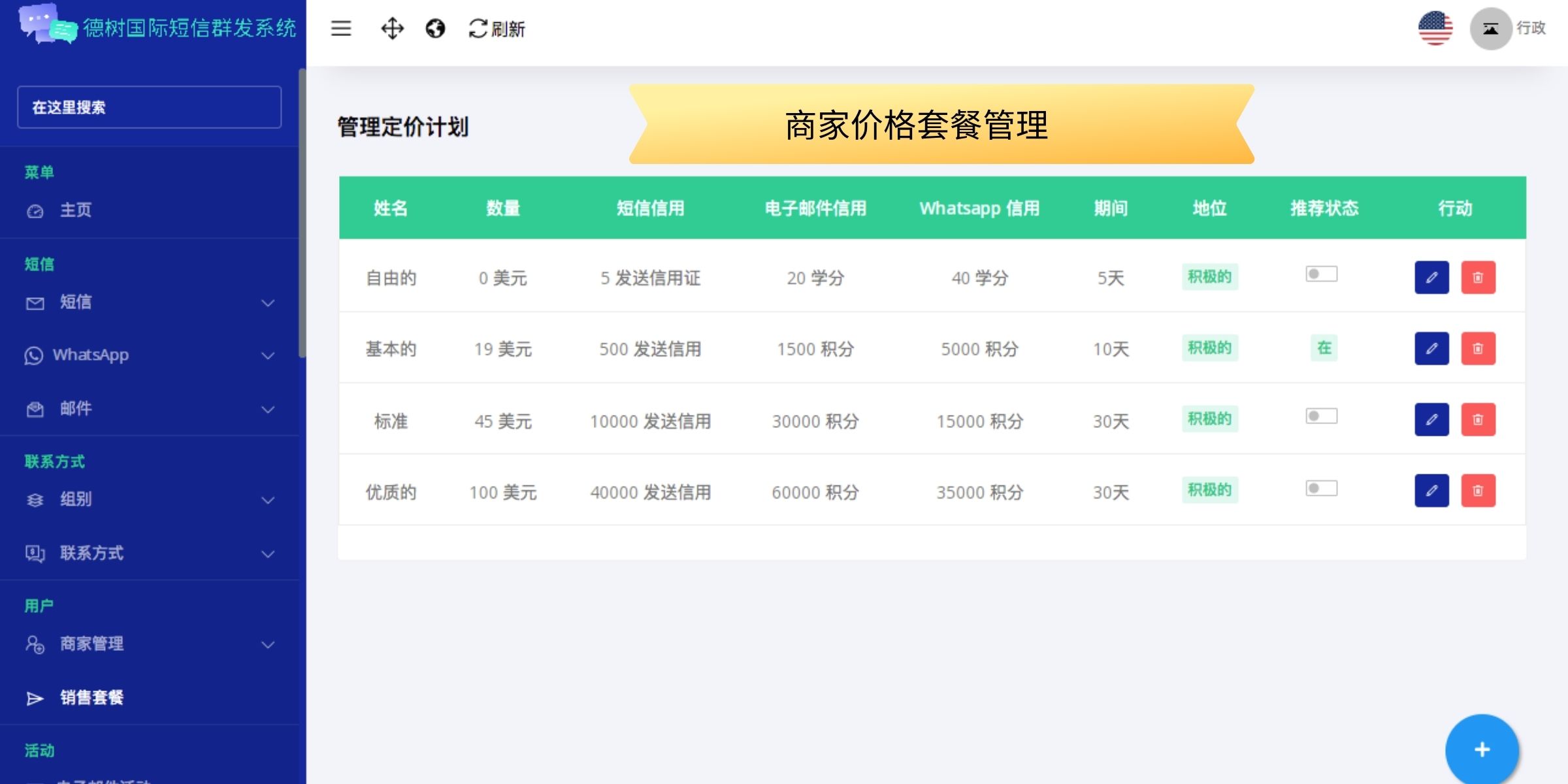 International version of bulk SMS Bulk email sending whatsapp bulk SAAS system / support 106 SMS插图8