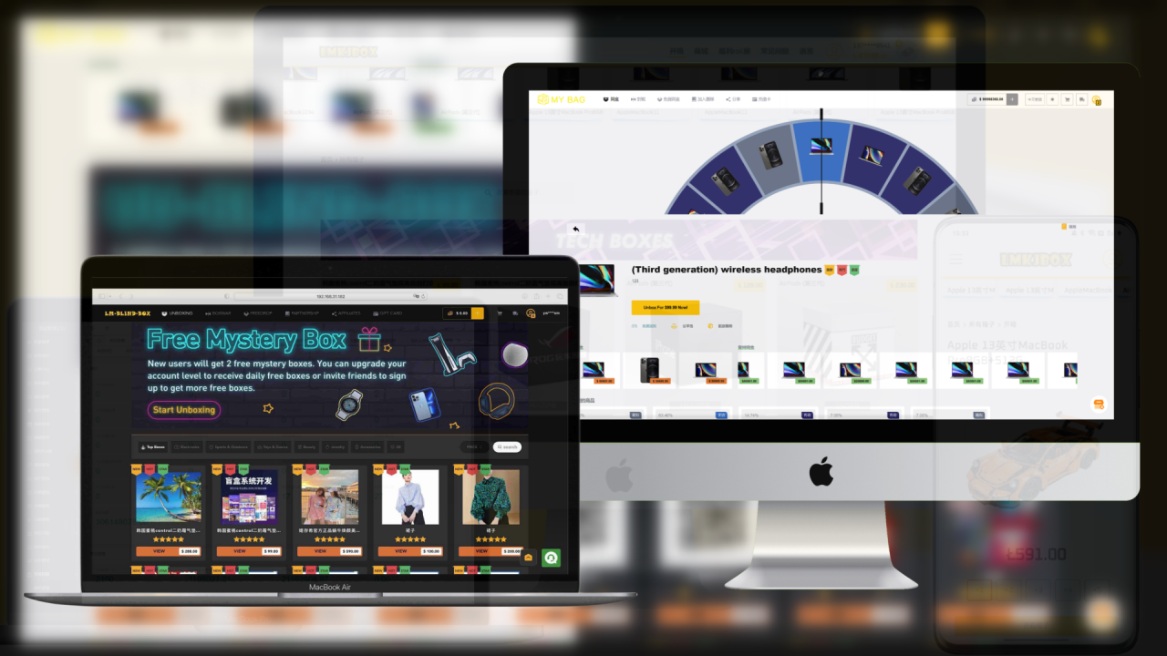 International version of overseas blind box, PC web version, multi-merchant blind box, mobile phone, adaptive multilingual overseas blind box, foreign blind box, foreign blind box system, website operation standard插图1