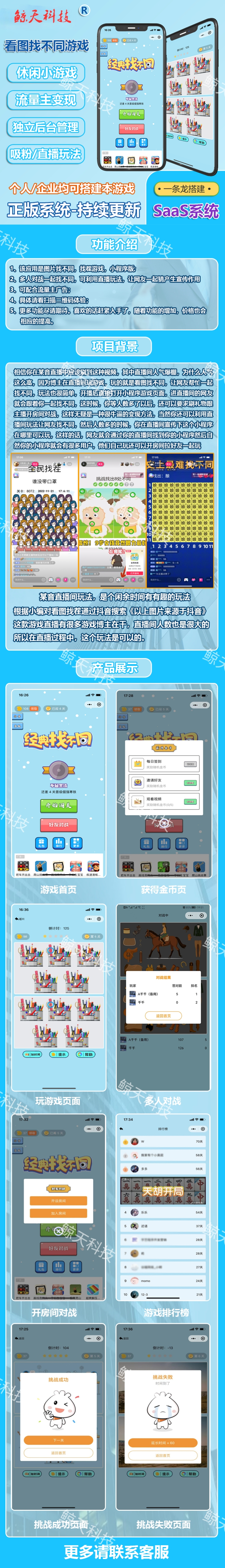 Watermelon Pig looks at the picture to find the difference, the applet looks at the picture, finds the difference, the mini game builds the SaaS system, and docks the main advertisement of traffic插图