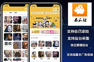 Watermelon pig emoji wallpaper map making set of pictures traffic main applet / emoji applet public account development / traffic main applet development插图1