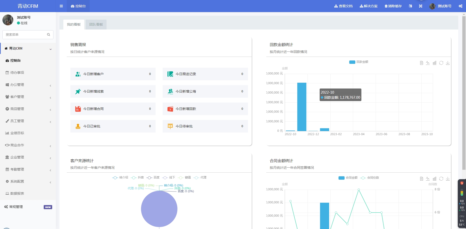 Authentic open source CRM customer management system, mobile order follow-up, order contract, office attendance PHP source code (PC+mini program+H5)插图4