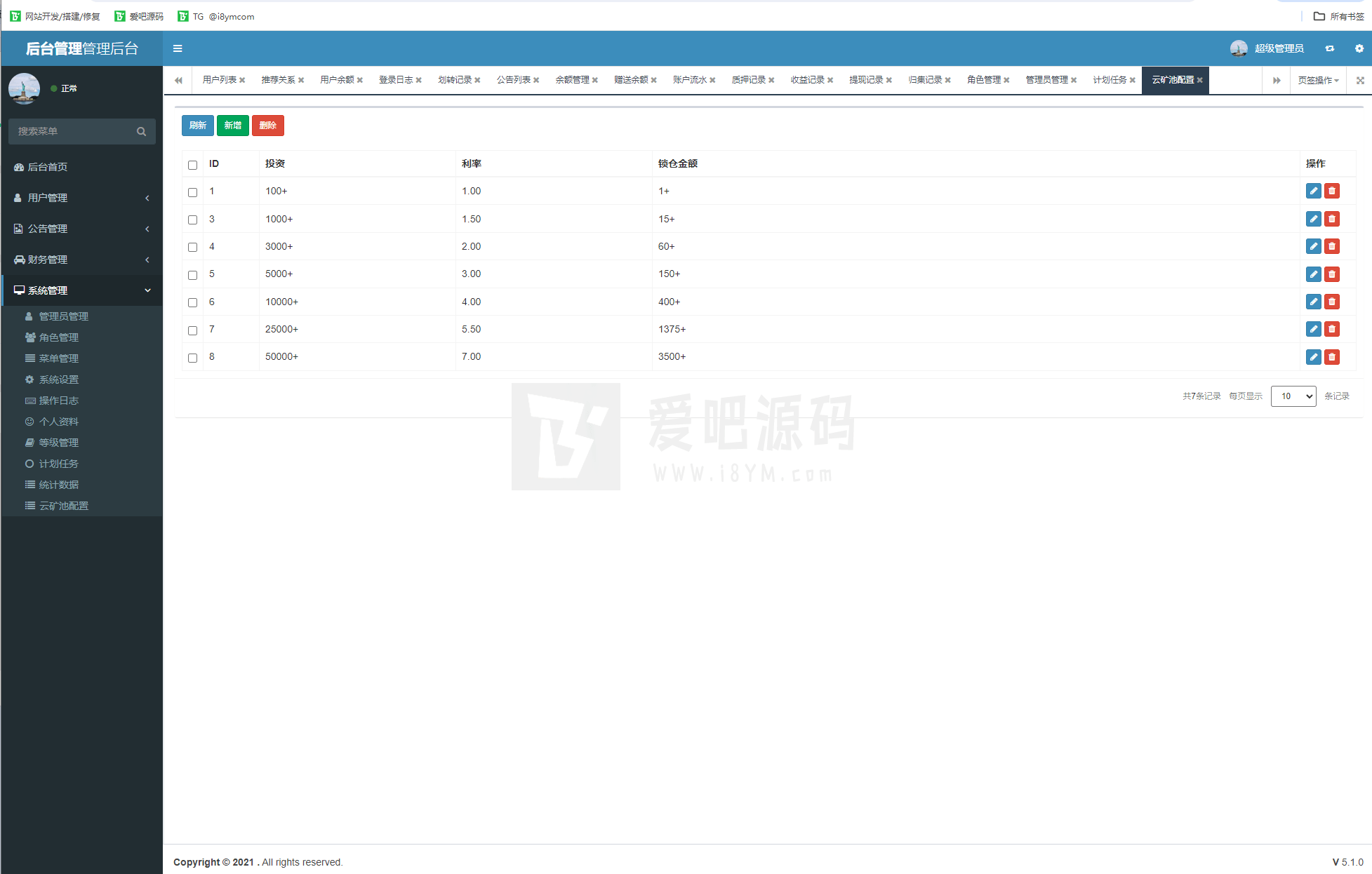BSC staking mining DefiDAPP/contract code/mining pool/7 languages/staking DEFI插图8